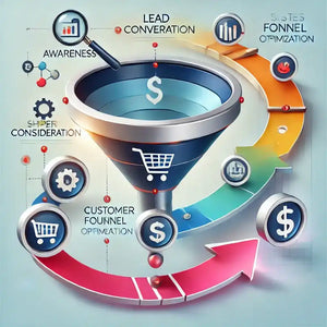 Marketing funnel dashboard showing real-time data and sales pipeline enhancement metrics