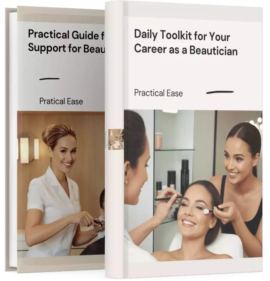 Visual tips for estheticians on career organization and transitions