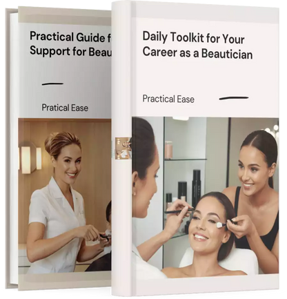 Visual tips for estheticians on career organization and transitions