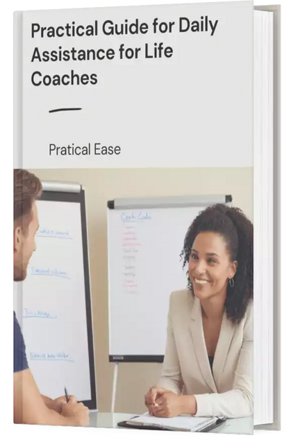 Image of a life coach guiding a client through personal development