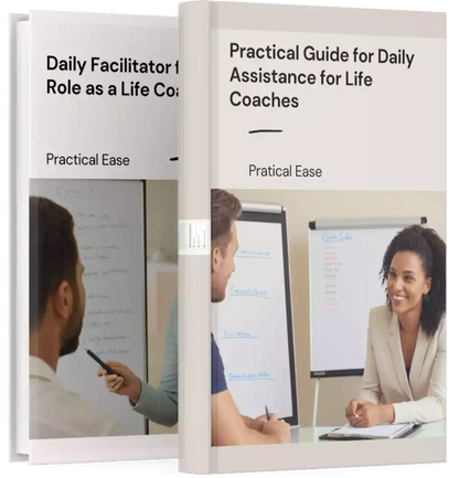 Illustration of a life coach organizing a coaching session with a client